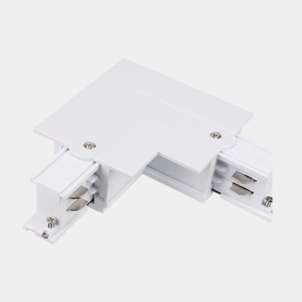 White right “L” connector with frame image 1