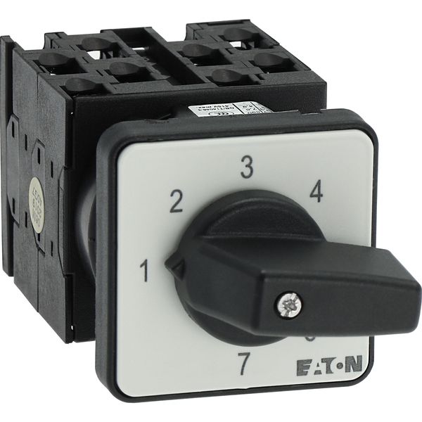 Step switches, T0, 20 A, flush mounting, 4 contact unit(s), Contacts: 7, 45 °, maintained, Without 0 (Off) position, 1-7, Design number 8234 image 33