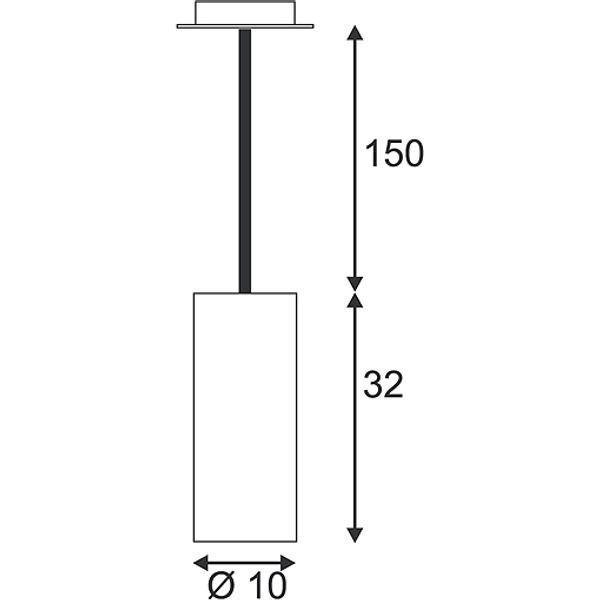 ENOLA pendulum lamp, E27, max. 60W, round, white image 2
