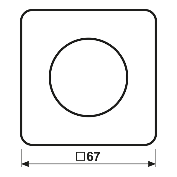 Centre plate with knob CD1740WW image 1