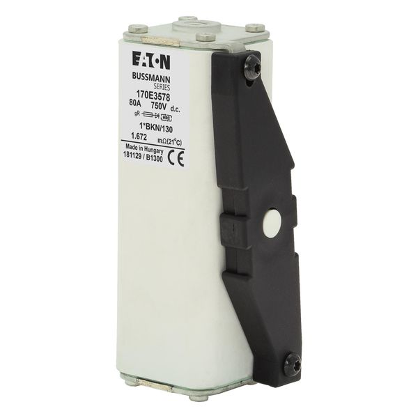 FUSE 80A 750V 1*BKN/130 GR DC image 12