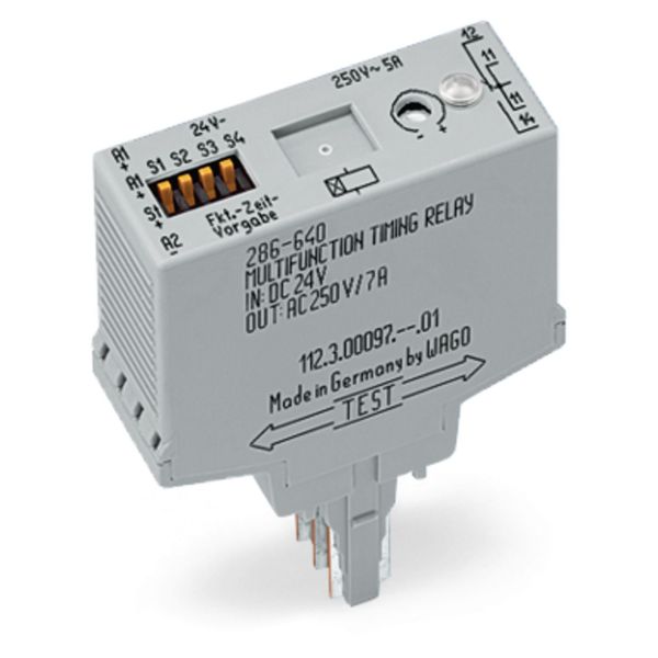 Timer relay module Nominal input voltage: 24 VDC Limiting continuous c image 3