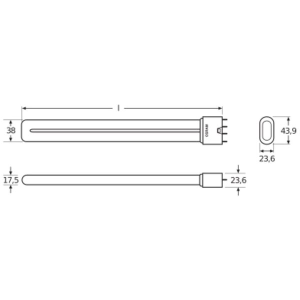 DULUX L 55W/830 2G11 FS1           OSRAM image 10