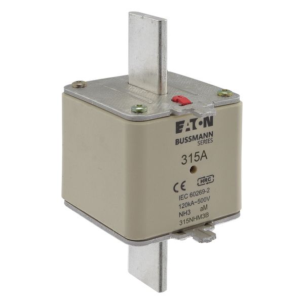 Fuse-link, low voltage, 315 A, AC 500 V, NH3, aM, IEC, dual indicator image 9