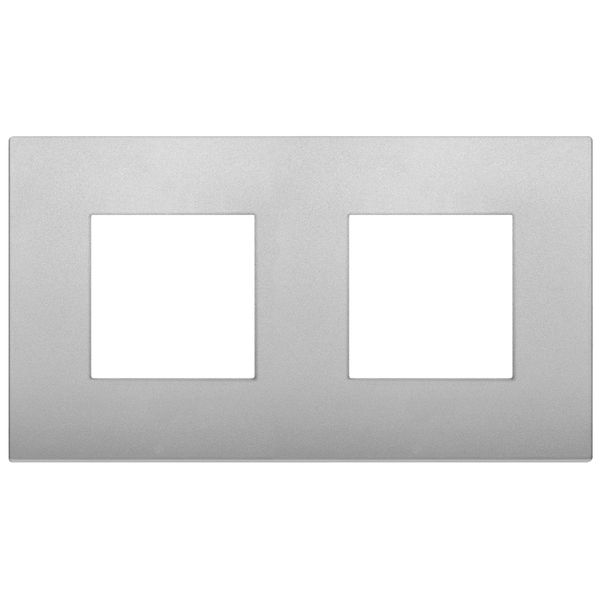 Plate 4M (2+2x71) techno matt silver image 1