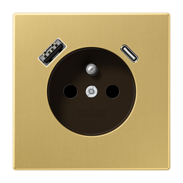 Socket fren/belg with USB type AC ME1520F-15CAC image 1