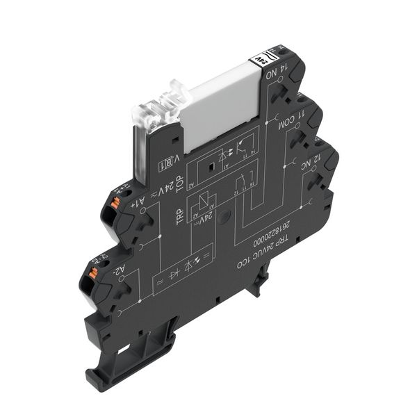 Relay module, 120 V UC ±10 %, Green LED, Rectifier, 1 CO contact (AgSn image 1