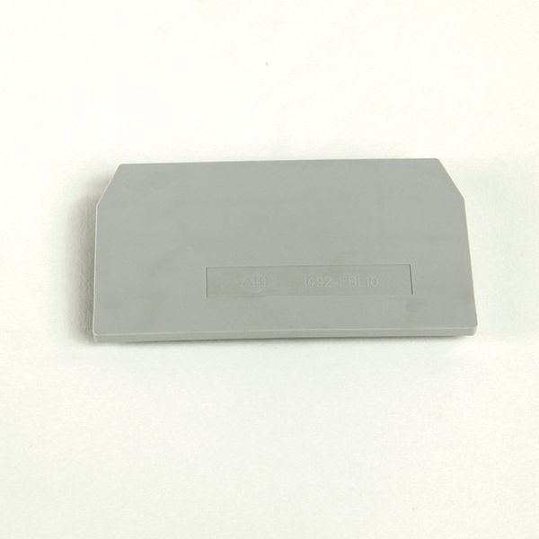 Terminal Block, End Barrier, Gray, for 1492-WM3 image 1