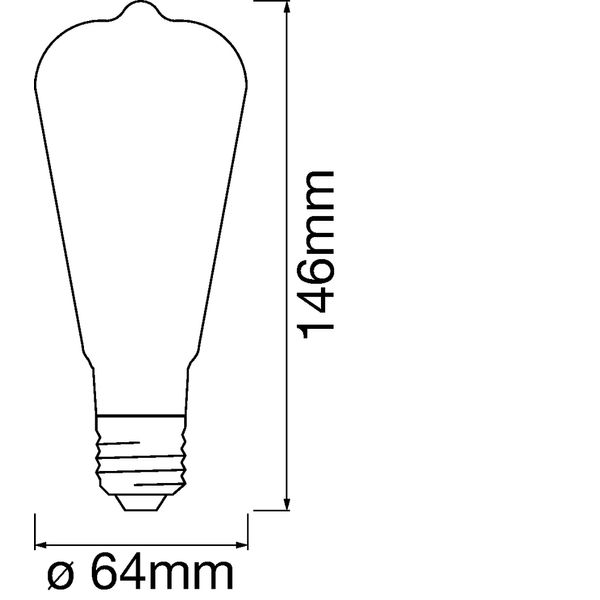 SMART+ Filament Edison Dimmable 52 6 W/2400 K E27 image 4