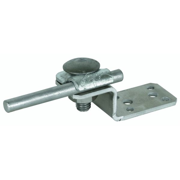 Connection lug Z-shaped Al with clamping frame for Rd 6-10mm St/tZn image 1