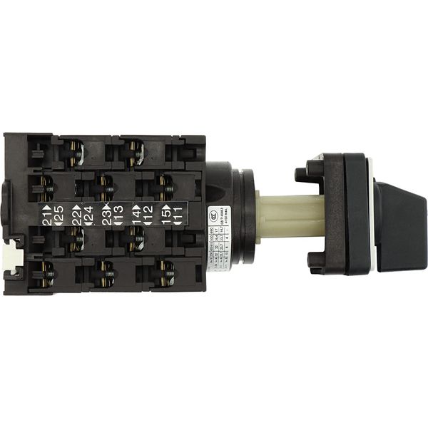 Step switches, T3, 32 A, rear mounting, 5 contact unit(s), Contacts: 10, 45 °, maintained, Without 0 (Off) position, 1-5, Design number 15139 image 23