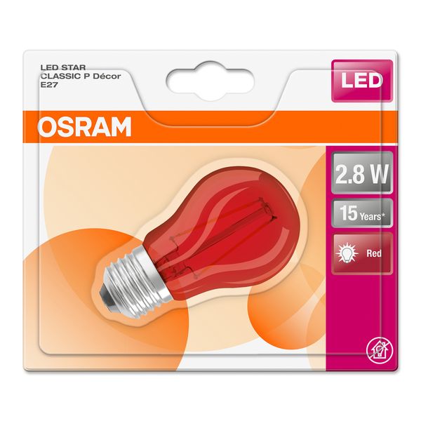OSRAM LED Kulort Krone E27 1,6W/827 (15W) Rod image 1