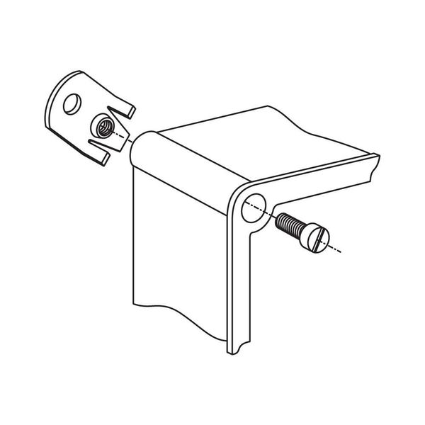 Corner brackets set for wall mounting image 3