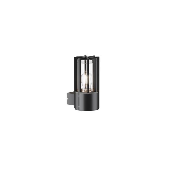 Outdoor Barrel Wall lamp Graphite image 1