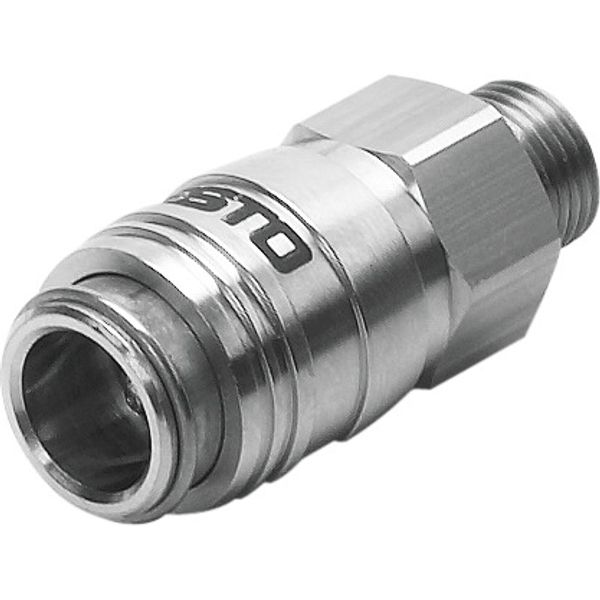 KD3-1/8-A-R Quick coupling socket image 1