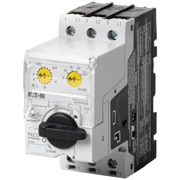 Motor-protective circuit-breaker, Complete device with standard knob, Electronic, 8 - 32 A, 32 A, With overload release, Screw terminals image 1