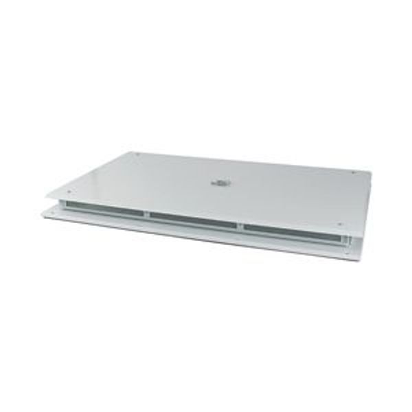 Top plate, ventilated, W=1350mm, IP42, grey image 2