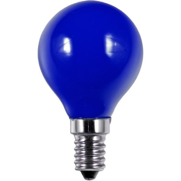 LED E14 Fila Ball G45x75 230V 1W AC Blue Non-Dim image 2