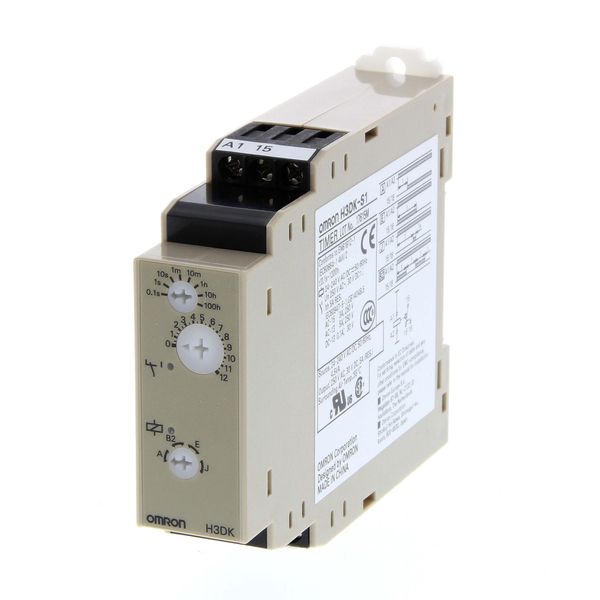 Timer, DIN rail mounting, 22.5 mm, on/flicker-on/interval/one-shot-del image 2