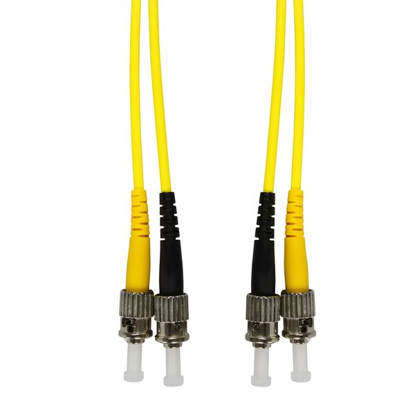 FO Patchcord Duplex ST/ST, 9/125æm OS2, LS0H-3, yellow, 2.0m image 1