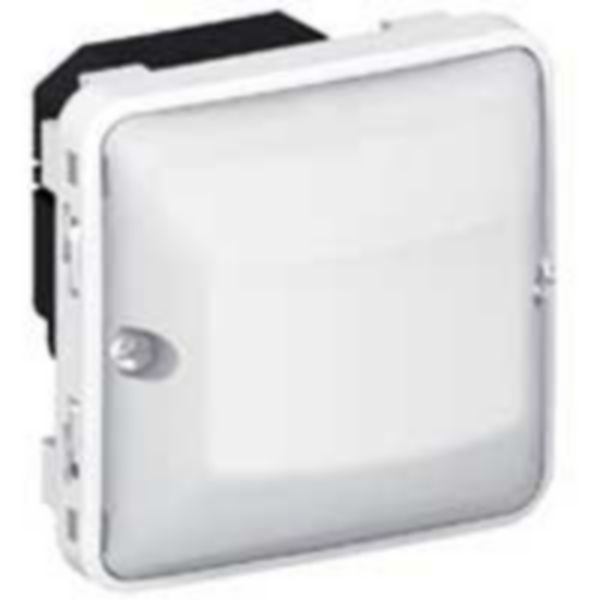 Plexo wall detector without neutral 100W LED delivered complete with surface-mounted box - Gray image 1