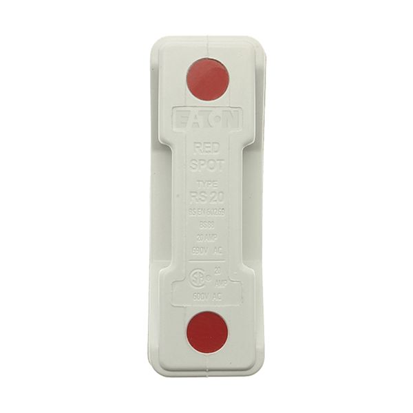 Fuse-holder, LV, 20 A, AC 690 V, BS88/A1, 1P, BS, back stud connected, white image 19
