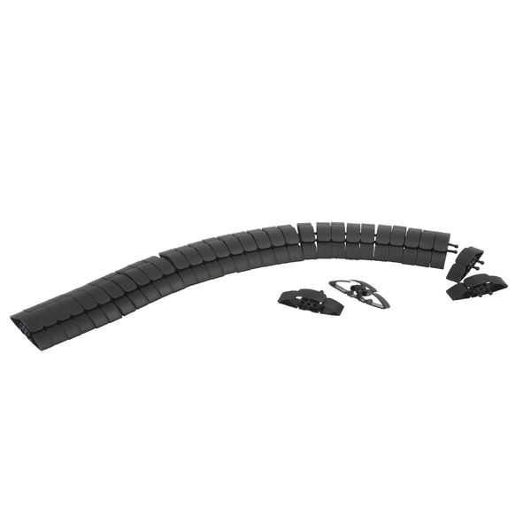 Floor cable feeder - Black image 1