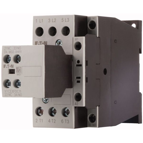 Contactor, 380 V 400 V 11 kW, 2 N/O, 1 NC, 230 V 50 Hz, 240 V 60 Hz, AC operation, Screw terminals image 3