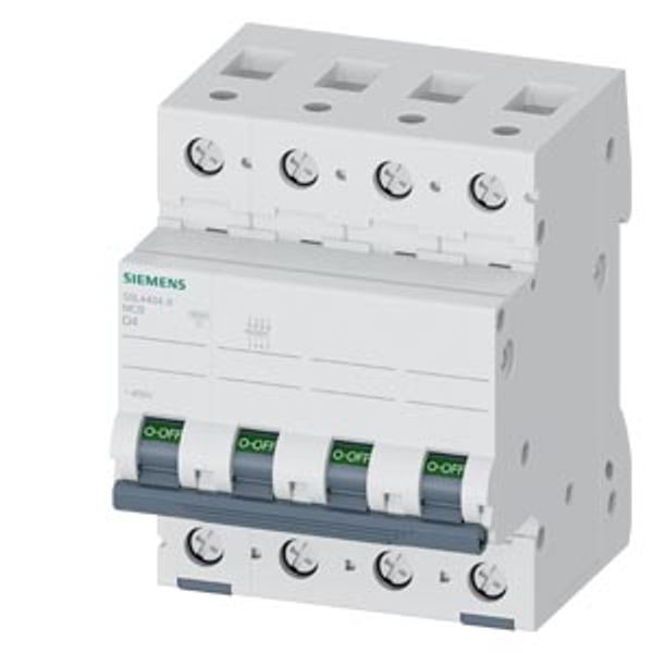 Miniature circuit breaker 400 V 10kA, 4-pole, D, 4A image 1