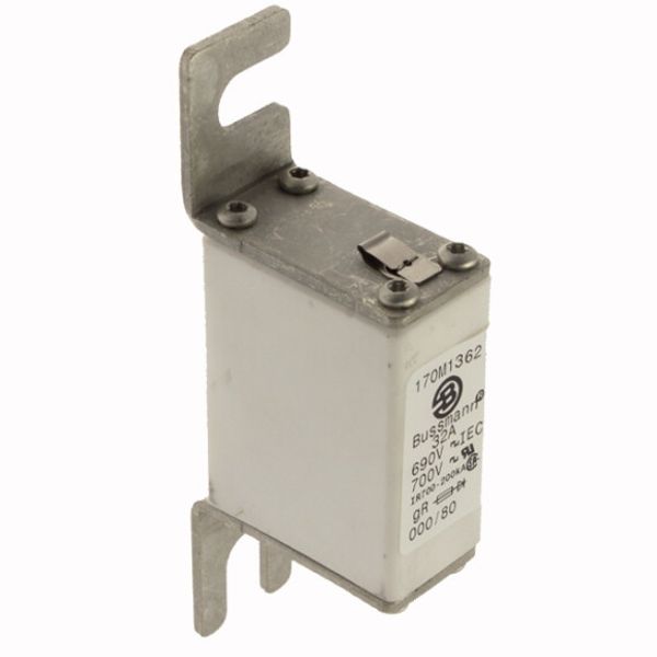 Fuse-link, high speed, 32 A, AC 690 V, DIN 000, 21 x 40 x 100 mm, gR, DIN, IEC, single indicator image 4