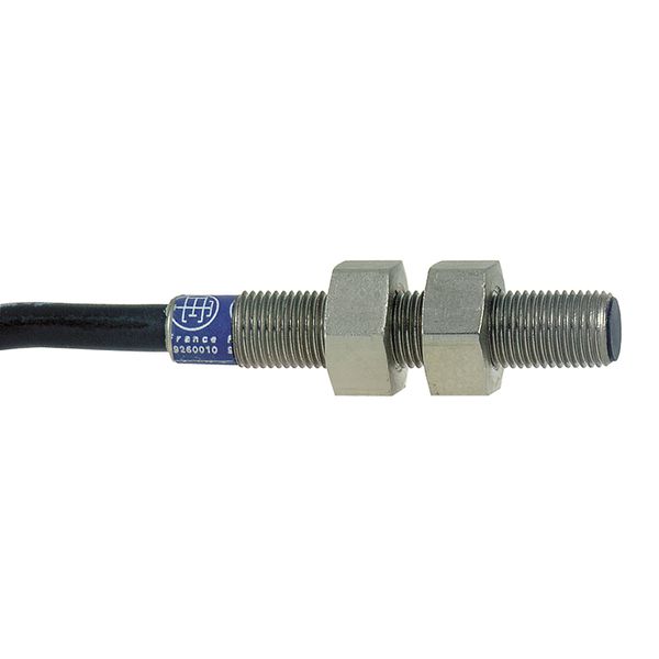 Inductive proximity sensors XS, inductive sensor XS1 M5, L28mm, brass, Sn1mm, 5..24VDC, cable 2m image 1