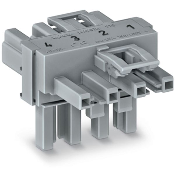 T-distribution connector 4-pole Cod. B gray image 4