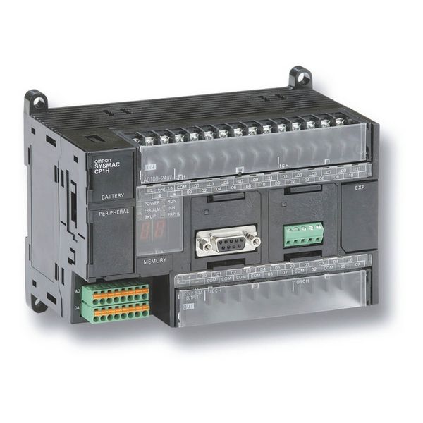 PLC, 24 VDC supply, 24 x 24 VDC inputs, 16 x NPN outputs 0.3 A, 1 x an image 2