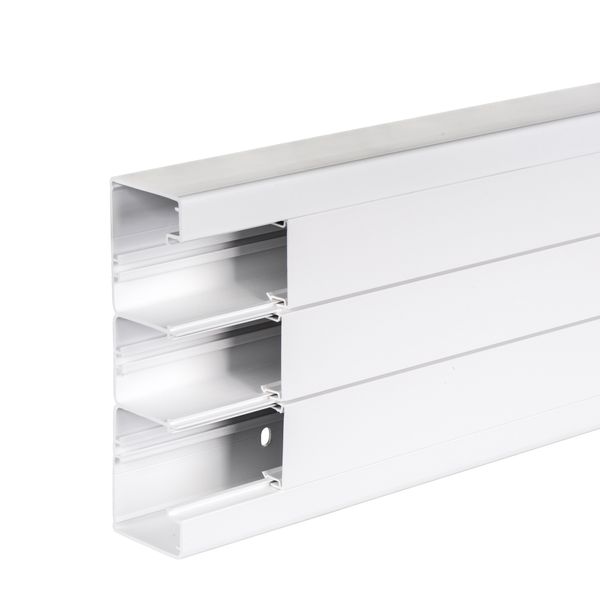 OptiLine 45 - installation trunking - 185x55 mm - PVC - polar white - 2000 mm image 3