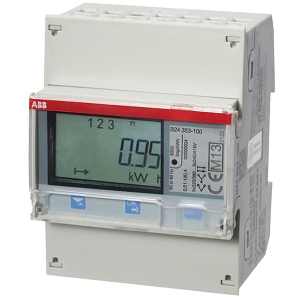 B24 353-100, Energy meter'Silver', M-bus, Three-phase, 1 A image 2
