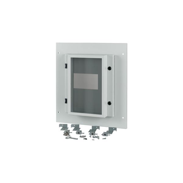 Front plate, NZM4, 4p, fixed, W=600mm, IP55, grey image 2