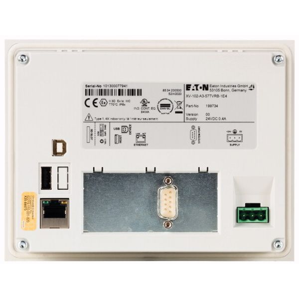 Touch panel, 24 V DC, 5.7z, TFTcolor, ethernet, RS232, (PLC) image 4