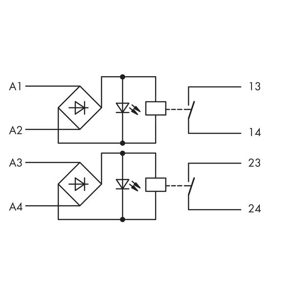 Relay module 2-port Nominal input voltage: 24 V AC/DC image 8