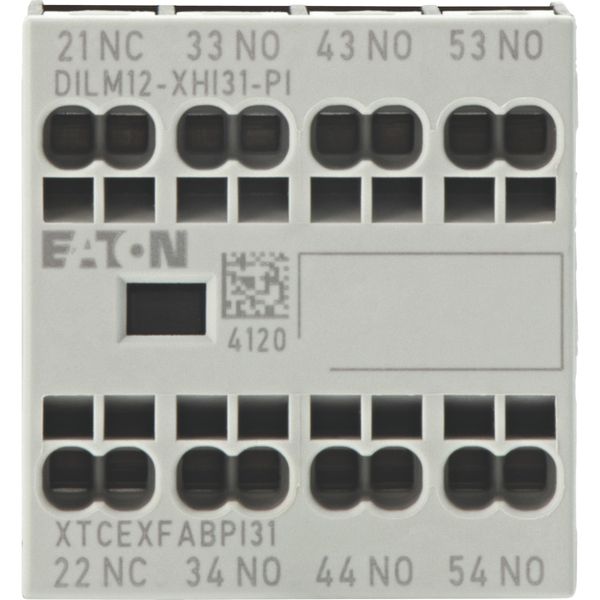 Auxiliary contact module, 4 pole, Ith= 16 A, 3 N/O, 1 NC, Front fixing, Push in terminals, DILA, DILM7 - DILM15 image 8