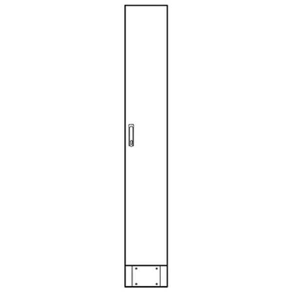 Leerverteiler 1-Feld, 2000x300x210mm mit Sockel, 1-trig image 1