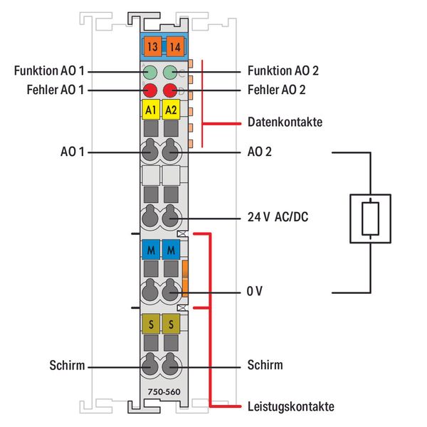 2-channel analog output 0 ... 10 VDC 10 bits light gray image 4