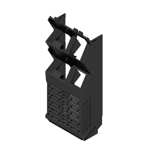 Side element, IP20 in installed state, Plastic, black, Width: 45 mm image 1
