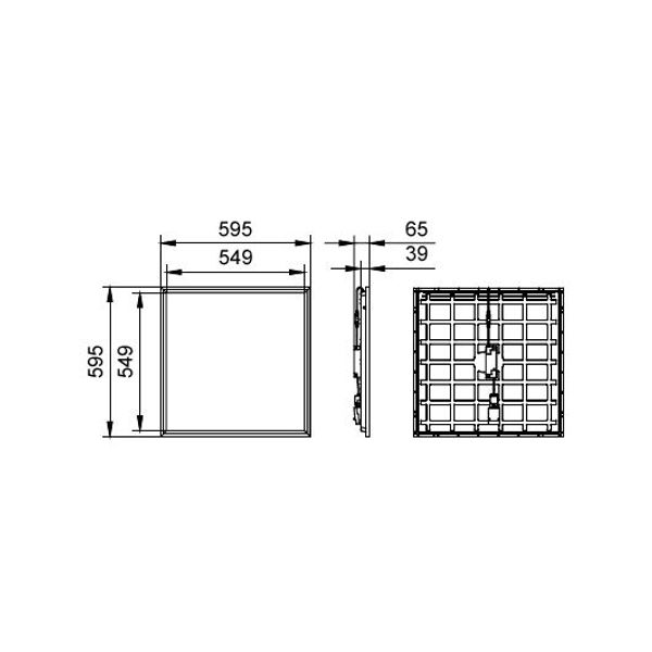 CoreLine Panel gen6, 26 W, 600x600 mm, VPC, 3600 lm, 4000 K image 2