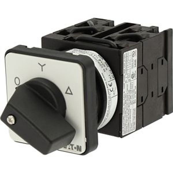 Star-delta switches, T0, 20 A, flush mounting, 4 contact unit(s), Contacts: 8, 60 °, maintained, With 0 (Off) position, 0-Y-D, Design number 8410 image 9