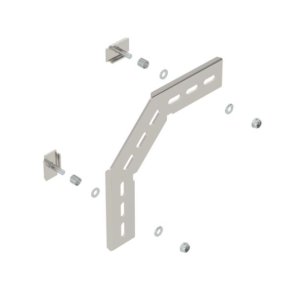 MW 90 SL17 A2  Mounting angle 90°, for grating channel C, 170x170, Stainless steel, material 1.4307, A2, 1.4301 without surface. modifications, additionally treated image 1