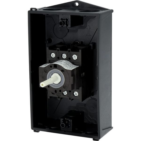 Main switch, P1, 25 A, surface mounting, 3 pole, STOP function, With black rotary handle and locking ring, Lockable in the 0 (Off) position image 8