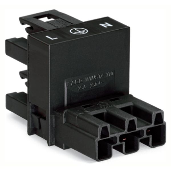 h-distribution connector 3-pole Cod. A black image 1