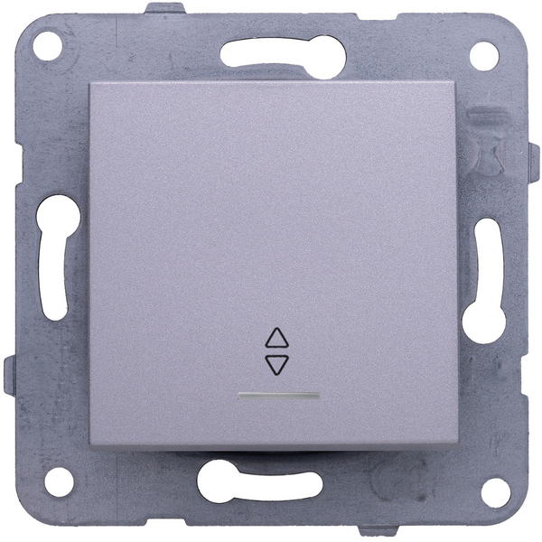 Karre Plus-Arkedia Silver Illuminated Two Way Switch image 1