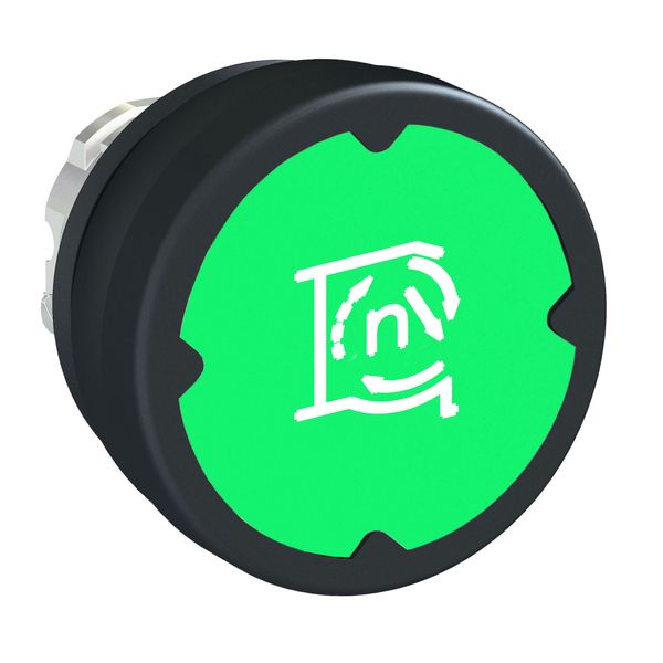 PUSHBUTTON HE, GREEN, WITH MARKING image 1