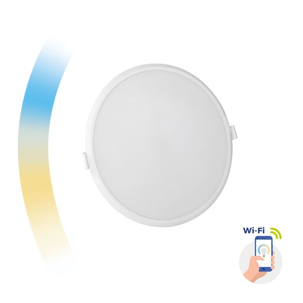 ALGINE 22W CCT+DIM WI-FI SPECTRUM SMART ROUND, RECESSED image 16